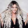 Ins Hot Brown Mixed Blonde Long Wavy Mini Lace Front Wigs - Effortless Glamor