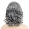 Short Grey Curly Wig Mixed Gray Wavy Wigs - Effortless Glamor