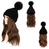 WigyyIns Hot Women Beanie Hat with Hair - Effortless Glamor