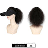 Women's Empty Top Hat Medium Wool Curly Wig For Daily Use - Effortless Glamor