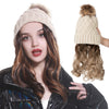 Curly Wavy Knit Cap Wig - Effortless Glamor