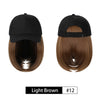 Baseball Cap Wig Hat With Hair Wig Naturally Cap With Wig Hat Wigs - Effortless Glamor