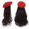 Medium Length Wavy And Straight Hair Beret Wigs - Effortless Glamor