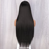 Long Straight Ombre Brown Synthetic Wigs Middle Part Wig Suitable For Party Use