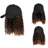 Baseball Cap Wig Synthetic Short Kinky Curly Wigs - Effortless Glamor