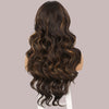 Long Natural Wave Black Wigs Middle Curly Wigs for Daily Use Hairs