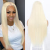 Ins Hot Long Blonde Orange Cosplay Mini Lace Wigs - Effortless Glamor