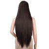 Brown Long Straight Wig Natural Middle Point Heat Resistant Mini Lace Front Wigs - Effortless Glamor