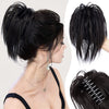 Messy ponytail clip extends hair - Effortless Glamor