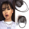 100% Human Hair Clip in Air Bangs - Effortless Glamor