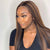 Brown Highlights Long Straight Hair Mini Lace Front Wig