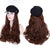 Octagon Cap Medium To Long Wavy Hair Wigs - Effortless Glamor