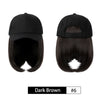 Baseball Cap Wig Hat With Hair Wig Naturally Cap With Wig Hat Wigs - Effortless Glamor