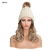 Curly Wavy Knit Cap Wig - Effortless Glamor