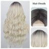 Ins Hot Brown Mixed Blonde Long Wavy Mini Lace Front Wigs - Effortless Glamor