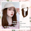 Summer Hat Wigs With Curly And Straight Hair - Effortless Glamor