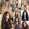 Ins Hot Brown Mixed Blonde Long Wavy Mini Lace Front Wigs - Effortless Glamor