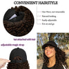 Ins Hot Baseball Cap with20 Hair Extensions Adjustable Wig Hat Attached African Kinky Curly Hairpiece - Effortless Glamor