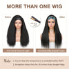 Empowering Kinky Straight Afro Wig with Sleek Black Headband – Limited Edition for Bold Women