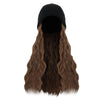 Knit Beanie Hat Wig with Long Wave Hair Extension For Women - Effortless Glamor