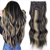 4pcs/set Long Wavy Hair Extensions Clip In Hair Extensions - Effortless Glamor