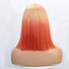 Ins Hot Ombre Blonde Pink Bob Mini Lace Wigs