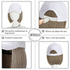 Short Hair Black And White Baseball Cap Wig - Effortless Glamor