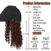 Medium Length Small Curly Baseball Cap Curly Hair - Effortless Glamor