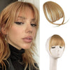 100% Human Hair Clip in Air Bangs - Effortless Glamor