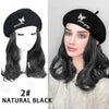 Beret For Medium Length Short Curly Hair - Effortless Glamor