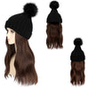 WigyyIns Hot Women Beanie Hat with Hair - Effortless Glamor