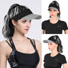 Hat Wig with Wavy Ponytail Wig Hat for Women - Effortless Glamor