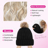 Wigyy Black Beanie Wig Hair Extensions - Effortless Glamor