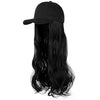 Ins Hot24" Long Curly Wavy Hairpiece Adjustable Baseball Cap Attached Natural Wig for Women Girls Bleach Blonde - Effortless Glamor