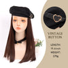 Long Hair Beret Wig - Effortless Glamor