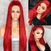 Long WaveOrange Lace Wig for Women Daily Makeup Heat Resistant Fiber Middle Deep T Part Synthetic Lace Front Wigs