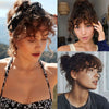 100% Human Hair curly hair air bangs - Effortless Glamor