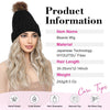 Wigyy Black Beanie Wig Hair Extensions - Effortless Glamor