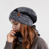 Beanies Neckerchief with Hair Attached for Women Hat Wigs - Effortless Glamor