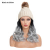 Curly Wavy Knit Cap Wig - Effortless Glamor