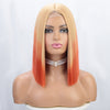 Ins Hot Ombre Blonde Pink Bob Mini Lace Wigs