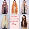 Wig Synthetic Wig For Black Long Wave Natural Black Wig