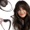 100% Human Hair Clip in Air Bangs - Effortless Glamor