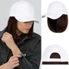 Ins Hot Baseball Cap with 14'' Hair Extensions Adjustable Wig - Effortless Glamor