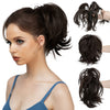 Synthetic Claw Clip In Ponytail Hair Extensions Diy Hairpiece Hair Bun - Effortless Glamor