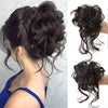 Messy Bun Hair Piece Wavy Curly Chignon Ponytail Hairpiece for Daily Wear - Effortless Glamor