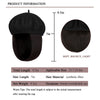 Wigyy Bob Hat Wig 9.5 Inch Straight Short Synthetic Bobo wigs Hat with hair Natural balck French Wool Artist Attached - Effortless Glamor