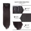 16 Clips Long Straight Hair Extensions - Effortless Glamor