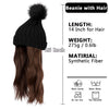 WigyyIns Hot Women Beanie Hat with Hair - Effortless Glamor