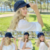 Newsboy Cap with 10 Inch Wavy Curly Hair Extensions for Women - Effortless Glamor